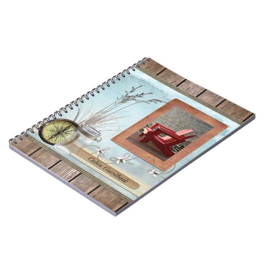 Kabine, Hütte oder Boot Guestbook Notizblock (Linke Seite)