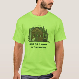 Kabine im Holz-Mens-T-Shirt T-Shirt
