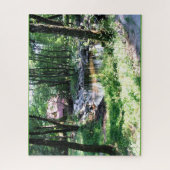 Kabine im Holz Puzzle (Vertikal)