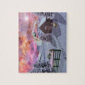 Kabine im Schnee Puzzle (Vertikal)