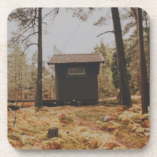 Kabine im schwedischen Archipel Getränkeuntersetzer (Vorderseite)