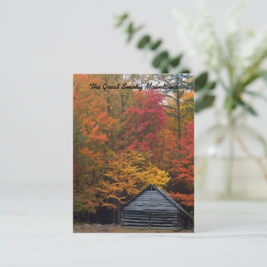 Kabine im Wald Postkarte (Stehend Vorderseite)