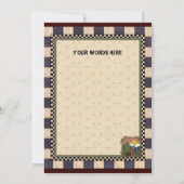 Kabine im Wald zu jedem Zweck Einladung (Rückseite)