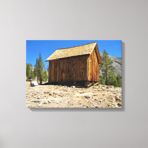 Kabine in Bennettville, Tioga Pass, Kalifornien Leinwanddruck