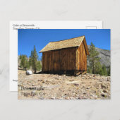Kabine in Bennettville, Tioga Pass, Kalifornien Postkarte (Vorne/Hinten)