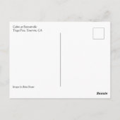 Kabine in Bennettville, Tioga Pass, Kalifornien Postkarte (Rückseite)