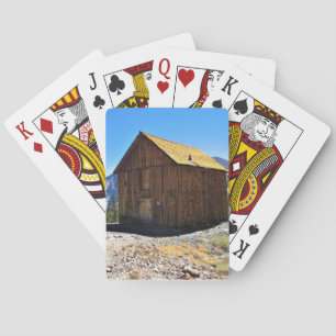 Kabine in Bennettville, Tioga Pass, Kalifornien Spielkarten