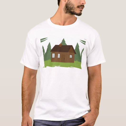 Kabine in den Bäumen T-Shirt (Vorderseite)