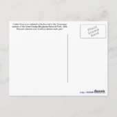 Kabine in den Smoky-Bergen, Tennessee Postkarte (Rückseite)