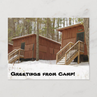 Kabine Row im Winter! Postkarte