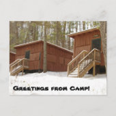 Kabine Row im Winter! Postkarte (Vorderseite)