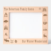 Kabine Rustikal Unser Winter Wonderland Custom 10x Geätzte Rahmen (Vorderseite)