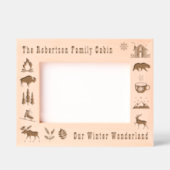 Kabine Rustikal Unser Winter Wonderland Individuel Geätzte Rahmen (Vorderseite)