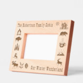Kabine Rustikal Unser Winter Wonderland Individuel Geätzte Rahmen (Links)