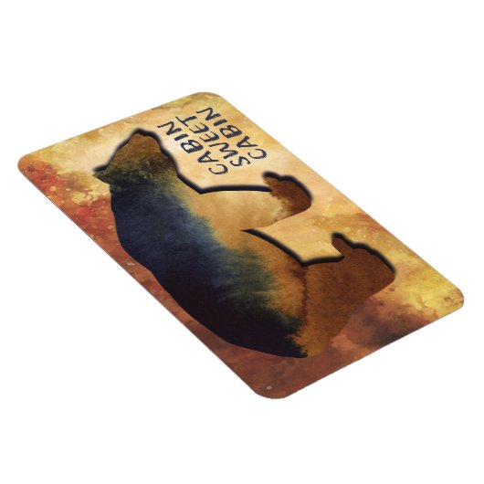 Kabine Sweet Cabin Cruise Ship Alaska Bear Magnet (Rechte Seite)