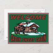 Kabine Sweet Cabin Postkarte (Vorne/Hinten)