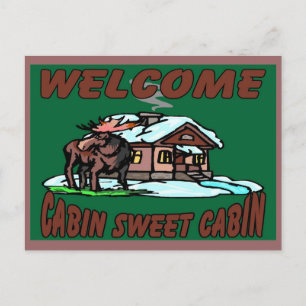 Kabine Sweet Cabin Postkarte
