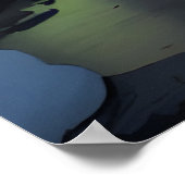 Kabine unter Nordlicht Poster (Ecke)