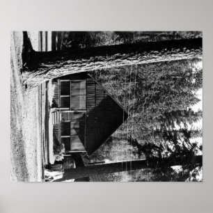 Kabinen-Ansicht-Fotografie des Diamond See-, Poster