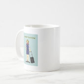 Kabinen-Crew-Glückwünsche weiblich Kaffeetasse (Vorderseite Links)