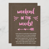 Kabinen-Fieber| rustikaler Einladung (Vorne/Hinten)