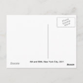 Kabinen in New York City Postkarte (Rückseite)