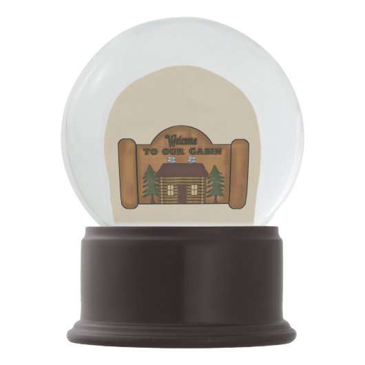 Kabinen-Leben-sentimentale Schnee-Kugel Schneekugel (Rückseite)