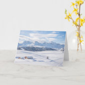 Kabinen-Rückzug Snowscape | Dolomit Karte (Gelbe Blume)