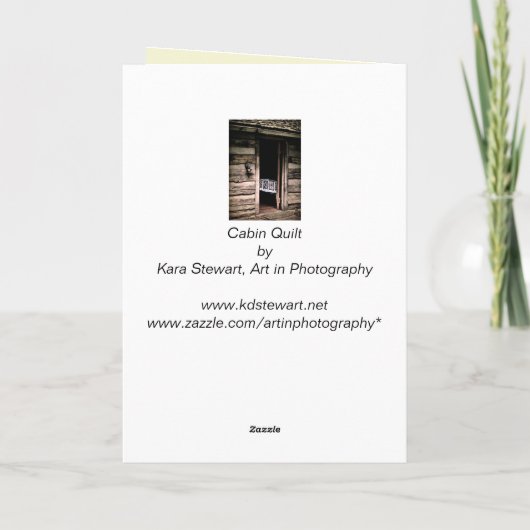 Kabinen-Steppdecke Karte (Rückseite)