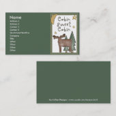 Kabinen-süße Kabine Northwoods Visitenkarten Visitenkarte (Vorne/Hinten)