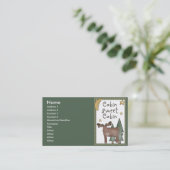 Kabinen-süße Kabine Northwoods Visitenkarten Visitenkarte (Stehend Vorderseite)