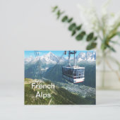 Kabinenbahn oberhalb von Chamonix Postkarte (Stehend Vorderseite)