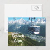 Kabinenbahn oberhalb von Chamonix Postkarte (Vorne/Hinten)