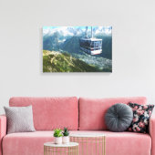 Kabinenbahn über Chamonix, Frankreich Leinwanddruck (Insitu (Wohnzimmer))