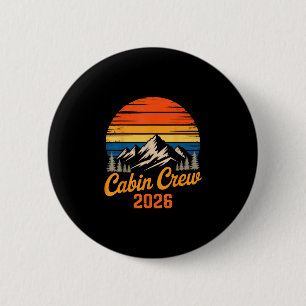 Kabinenbesatzung 2026 Retro-Berg-Sonnenuntergang F Button