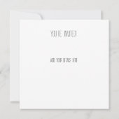 Kabineneinladung Einladung (Rückseite)