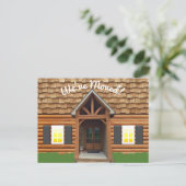 Kabinenfassade Neue Adressenpostkarte Ankündigungspostkarte (Stehend Vorderseite)