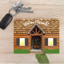 Kabinenfassade Neue Adressenpostkarte Ankündigungspostkarte