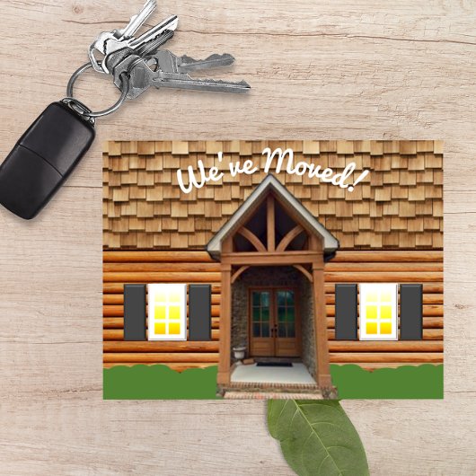 Kabinenfassade Neue Adressenpostkarte Ankündigungspostkarte