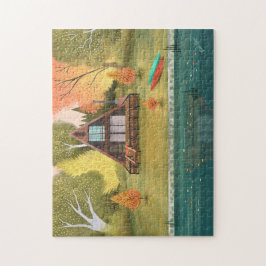 Kabinenhaus mit A-Rahmen Puzzle