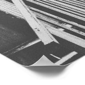 Kabinenreihe im Foto Beach Poster (Ecke)