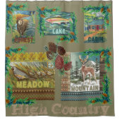 Kabinenseitenduschvorhang Duschvorhang (Vorderseite)