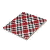 Kabinenstil Rot und Weiß Flannel Tartan Kariert Fliese (Seite)