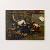 Kabinentür Stillleben Gemälde Puzzle (Horizontal)