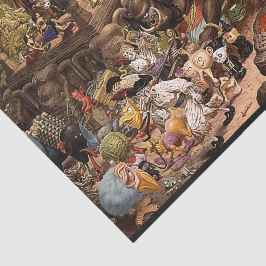 Kabinett der Kuriositäten Szene Seidenpapier (Ausschnitt)