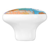 Kabinett für Meerjungfrau/Schubknöpfe - SRF Keramikknauf (Seitenansicht)