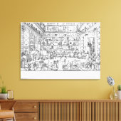 Kabinett für Physik, 1687 Leinwanddruck (Insitu (Wohnzimmer))