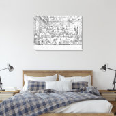 Kabinett für Physik, 1687 Leinwanddruck (Insitu (Schlafzimmer))