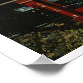 Kabinett St. George, 1861 (Eiche mit bemalten Plat Poster (Ecke)