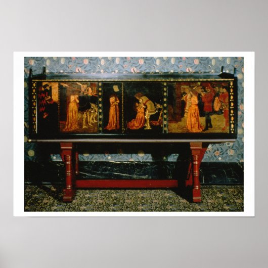 Kabinett St. George, 1861 (Eiche mit bemalten Plat Poster (Vorne)